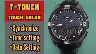 Tissot T-touch T091420 Watch Time Setting and Synchronize | SolimBD