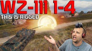 This is RIGGED! - WZ-111 1-4 | World of Tanks