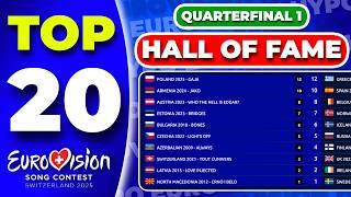  Eurovision Song Contest | Hall Of Fame | Voting Simulation | Quarterfinal 1