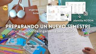 Preparando mi Primer Semestre de Ingeniería Aeronáutica (Posgrado en Bordeaux!) | Apuntes, GRWM...