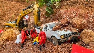 Story Line : Mission Safe & Rescue A Truck Pickup Wpl c24 On Landslide