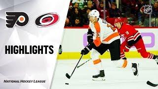 Каролина - Филадельфия / NHL Highlights | Flyers @ Hurricanes 11/21/19