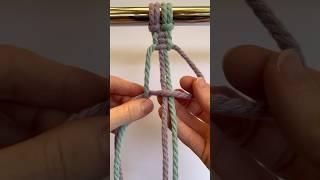 How to Create a Square Knot Sennit in Macrame #macrametutorial #diymacrame