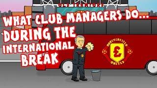 WHAT MANAGERS DO IN THE INTERNATIONAL BREAK! (Feat. Mourinho, Zidane, Wenger, Klopp and more!)