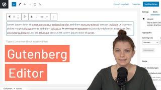 WordPress: Gutenberg Editor Tutorial (deutsch): Seiten und Beiträge erstellen