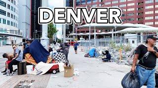 Walking in Denver Downtown , Colorado / Denver walking tour, Denver 4K