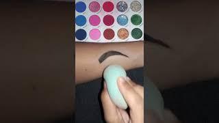 Step by step Eye Makeup practice on hand  #shortsvideo #shortsyoutube #yiutubeviralshorts #art