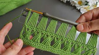 Wow!...  Super Easy Crochet Knitting -Use a ruler and do it now. Tığ İşi Örgü Modeli