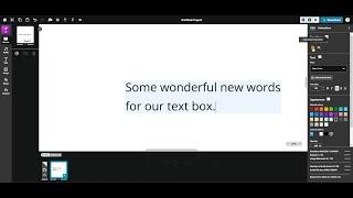 Adding and formatting text in VideoScribe for Browser