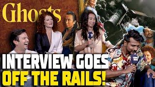 Our Ghosts Interview Goes Flying Off The Rails! - Ghosts Cast Interview!