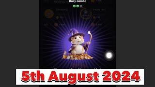 How To UNLOCK 5th August Hamster Daily Combo Cards Today  and CLAIM your 5MILLION HAMSTER COIN