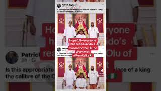 Davido’s poor palace etiquette