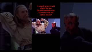 Obi wan tricks Darth maul  #starwars #lightsaber #obiwankenobi #obiwan #darthmaul #quigonjinn