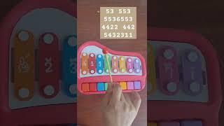 Rain Rain Go Away #xylophone #tutorial #music #nurseryrhymes