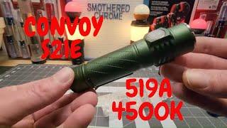 CONVOY S21E NEW COLOR GREEN NICHIA 519A 4500K