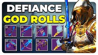 Destiny 2: NEW Season of Defiance Weapons GOD ROLL GUIDE (Best PVE Perks)