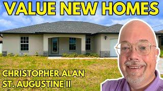 New Cape Coral Homes For Sale, Tour Christopher Alan Homes St Augustine II Floor Plan SE Cape Coral