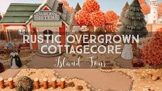 RUSTIC OVERGROWN COTTAGECORE ISLAND TOUR | ANIMAL CROSSING NEW HORIZONS | theresa of erised