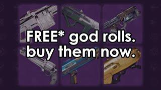 How good are the free god rolls at the Gunsmith really?