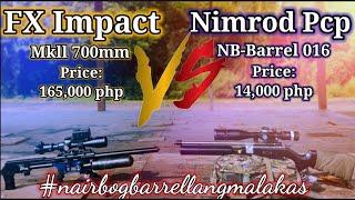 Nimrod Pcp VS Fx Impact.. 1on1 at 70yards..After 10 years nakalabas din si "blue" Impact sa baol..