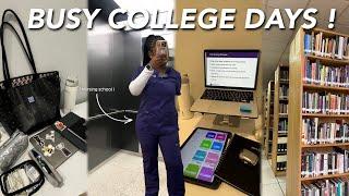 first week of college | nursing school : productive study tips + morning habits + busy college vlog