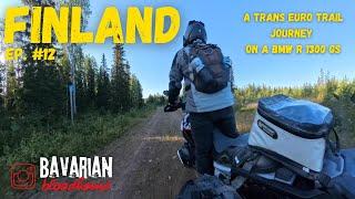 Adventure moto travel on the Trans Euro Trail Finland. BMW R 1300 GS off-road. ADV Riding.