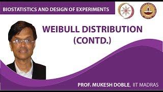 Weibull distribution.