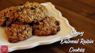 Chewy Oatmeal Raisin Cookies