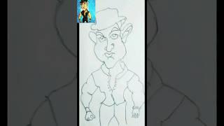 Aamir Khan dhoom caricature #trending #caricature #drawing #sketch #art #sketch #dhoom #shortsfeed