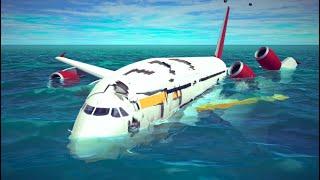 Realistic Fictional Airplane Crashes and Emergency Landings #19 | Besiege