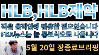 [HLB,HLB제약]작은 움직임에 반응할필요가 없습니다.  FDA뉴스는 늘 통보식으로 나온다는것 알고계시죠?