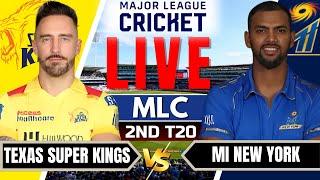  MLC 2025 Live - MI New York vs Texas Super Kings | Major League Cricket Live | Live Match Today