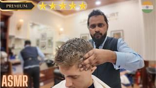 India's Most Expensive Barbershop?! Haircut & Massage for ₹3000 [ASMR]