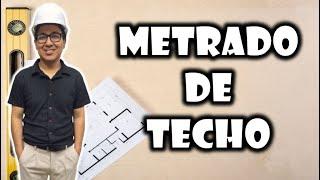  METRADO DE TECHO ️ | Paso a paso para Principiantes #ingenieriacivil #construccion #arquitectura