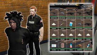 Getting Caught with a LOADED Inventory (GTA RP Trolling)