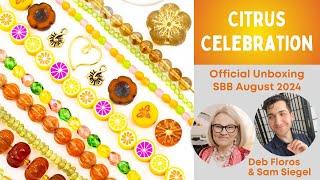 Official Unboxing August 2024 Sam's Bead Box: Citrus Celebration, Designer Deb Floros + Sam Siegel