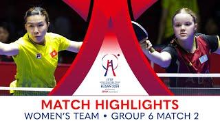 Angelina Romanovskaya (KAZ) vs Lee Ho Ching (HKG) | WT G6 - Match 2 | #ITTFWorlds2024