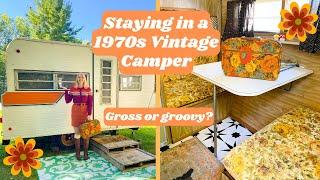 Staying in a Vintage 70s Camper on AirBNB. A Groovy Retro Camping Trip