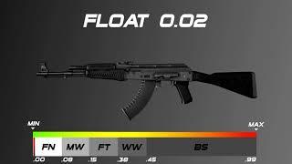 CSGO AK-47 | Slate - Skin wear/float