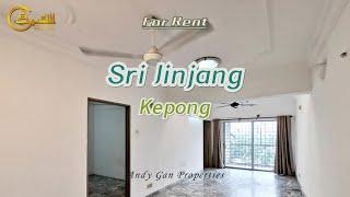 [For Rent] Sri Jinjang apartment with lift and swimming pool.