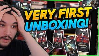 UNBOXING MY FIRST Set 3 BOOSTER BOX! | Star Wars Unlimited