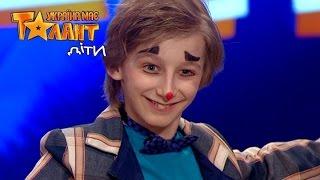 12 years old boy walks a tightrope on Ukraine's Got Talent.