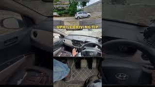 Uphill car driving tips using handbrake..