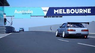 Racing the S13 on the best track in Australia, Phillip Island...