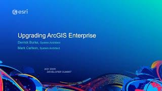 Upgrading ArcGIS Enterprise