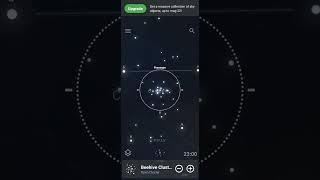 praesepe(beehive) star cluster in stellarium #stellarium
