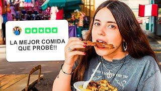 Probando COMIDA CALLEJERA en LIMA PERÚ por PRIMERA VEZ