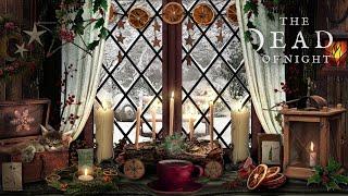 Yule Log Window Display Ambience ️️️ | Yule | Gentle Winter Sounds & ASMR