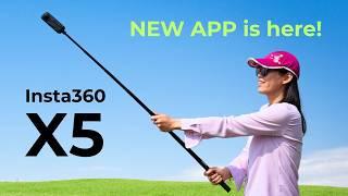 HUGE UPDATE in INSTA360 APP (ft. New 360 camera X5)