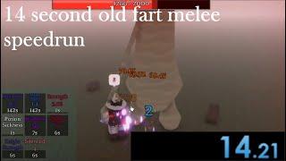 14 second old fart melee speedrun - roblox Pilgrammed